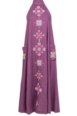 Embroidered Halter Dress Valentina | Puple... | Stella Forest | Little Soho