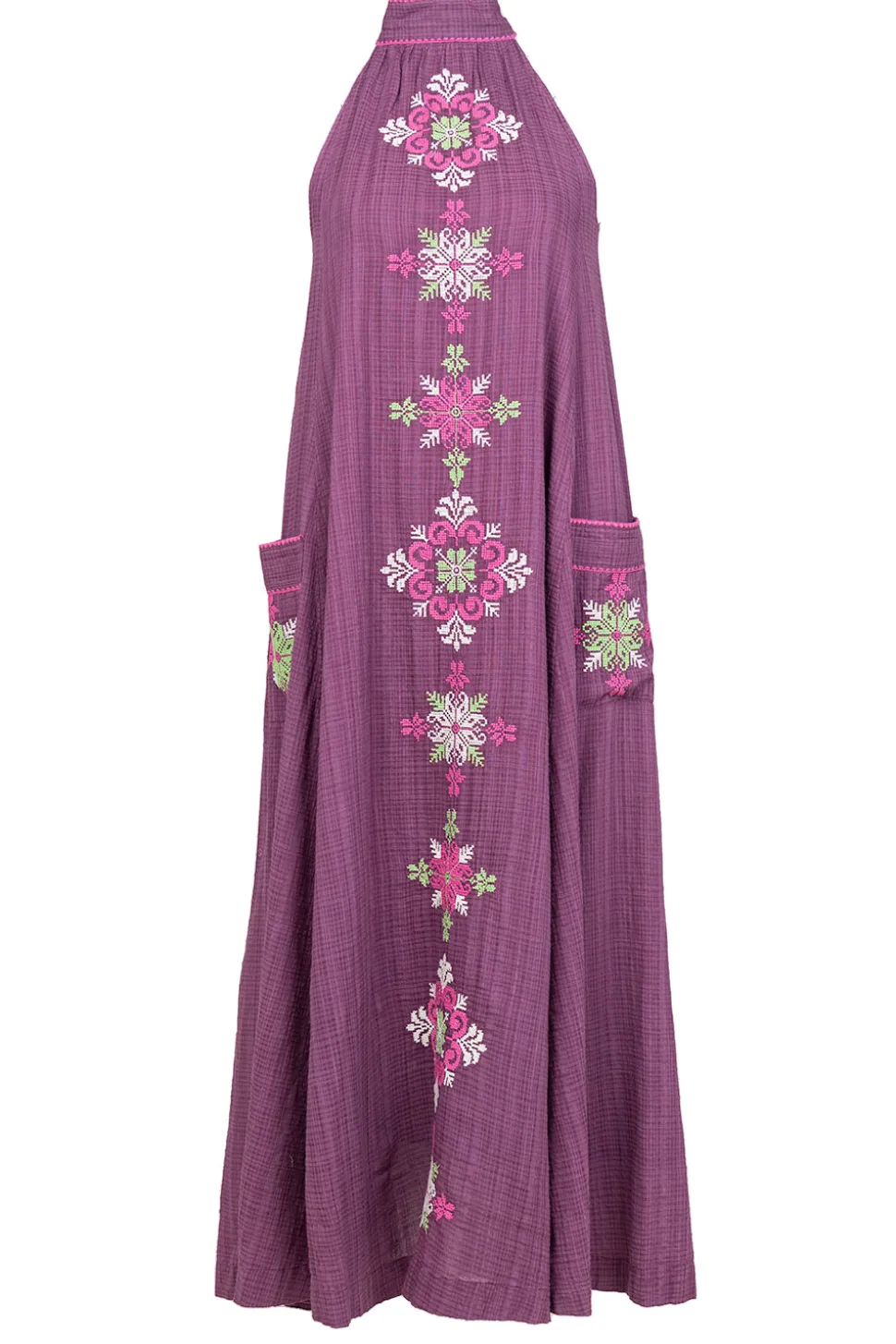 Embroidered Halter Dress Valentina | Puple... | Stella Forest | Little Soho