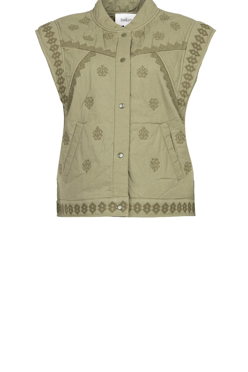 Embroidered Waistcoat Mina | Green... | Ba&Sh | Little Soho
