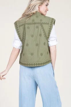 Embroidered Waistcoat Mina | Green... | Ba&Sh | Little Soho
