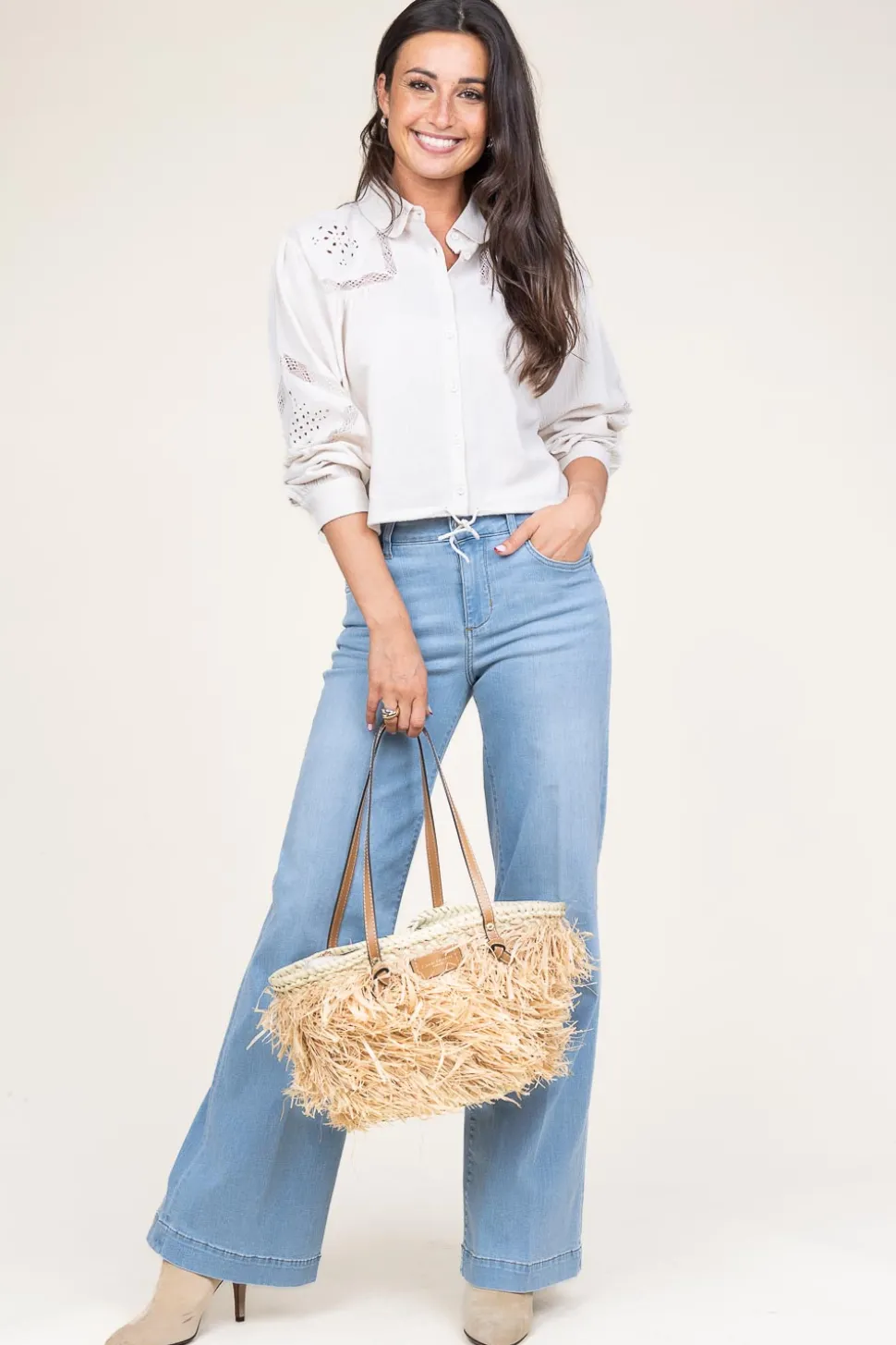 Embroidery Blouse Emily | Natural... | Ba&Sh | Little Soho