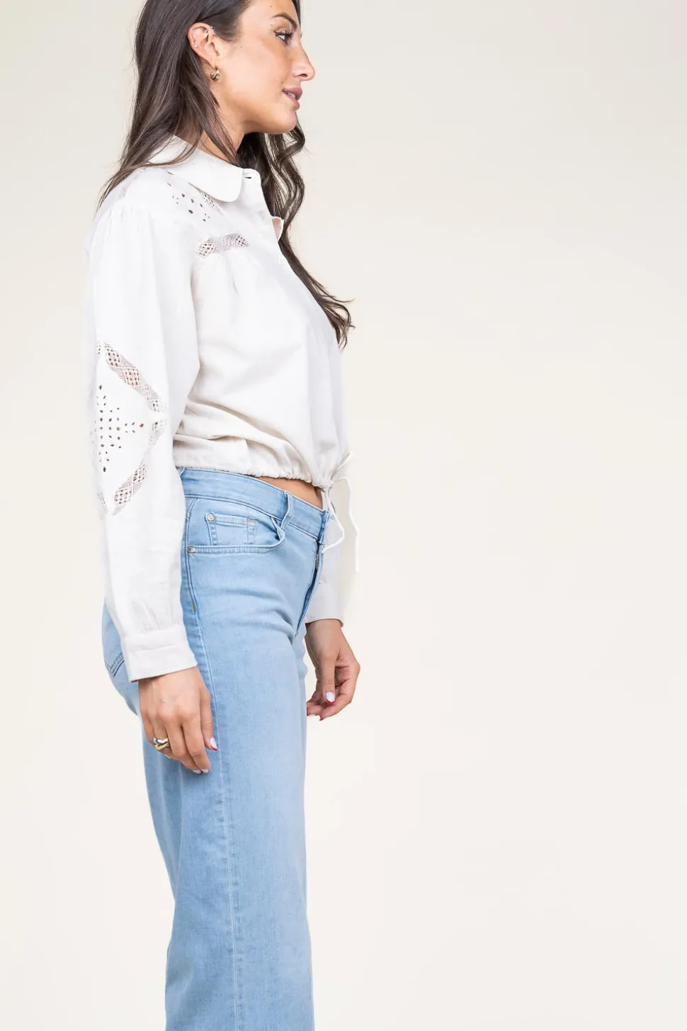 Embroidery Blouse Emily | Natural... | Ba&Sh | Little Soho