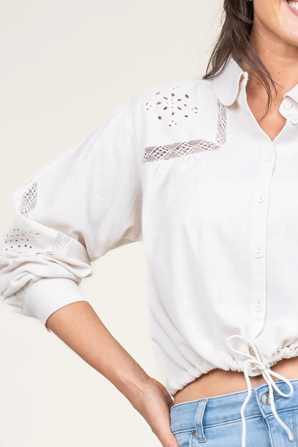 Embroidery Blouse Emily | Natural... | Ba&Sh | Little Soho