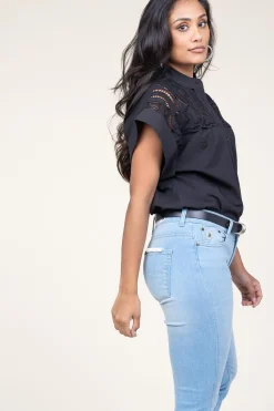 Embroidery Blouse Lina | Black... | Suncoo | Little Soho