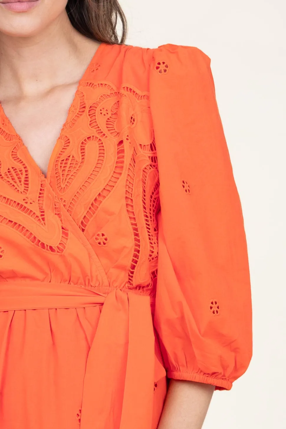 Embroidery Dress Cliff | Orange... | Suncoo | Little Soho