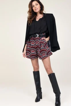 Embroidery Short Daphne | Red... | Greek Archaic Kori | Little Soho
