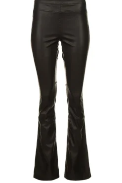Faux Leather Flared Pants Afke | Black... | Knit-Ted | Little Soho