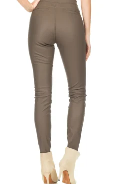 Faux Leather Leggings Amber | Taupe... | Knit-Ted | Little Soho