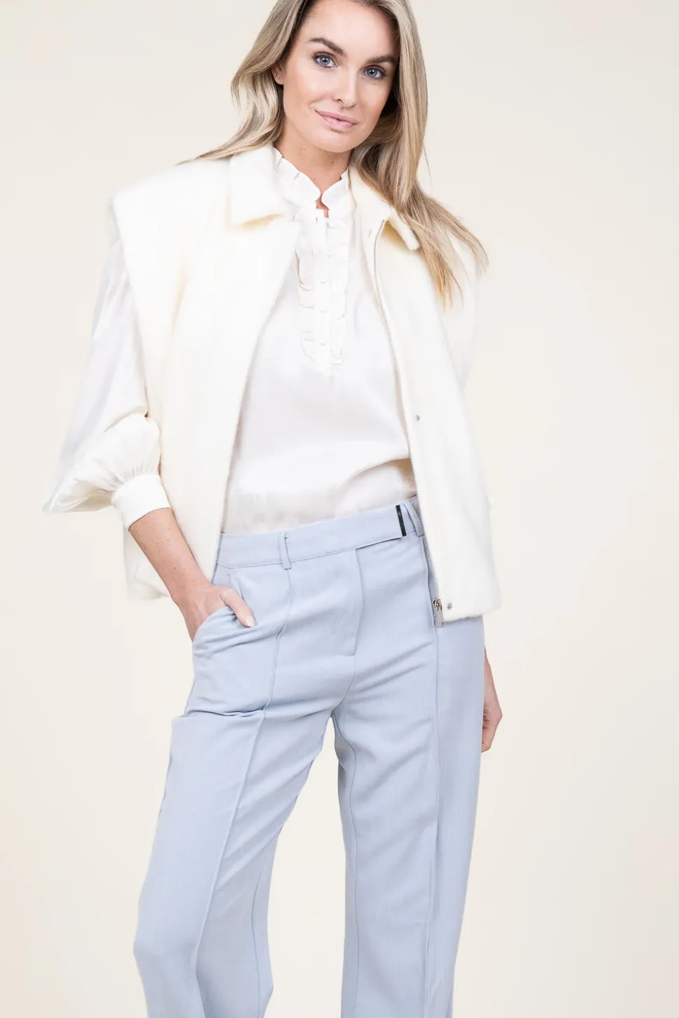 Faux Mohair Waistcoat Helen | Natural... | Studio Ar | Little Soho