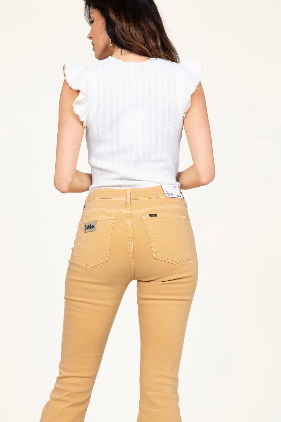 Fine Knitted Top With Ruffles Curuana | White... | Kocca | Little Soho