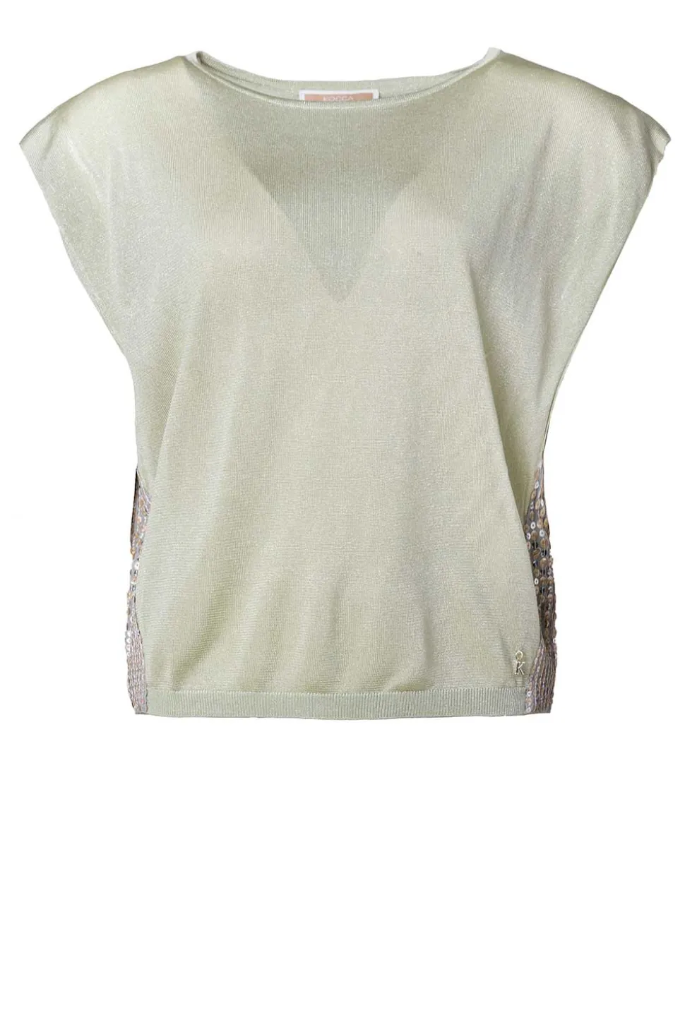 Fine Knit With Sequins Maraurari | Green... | Kocca | Little Soho