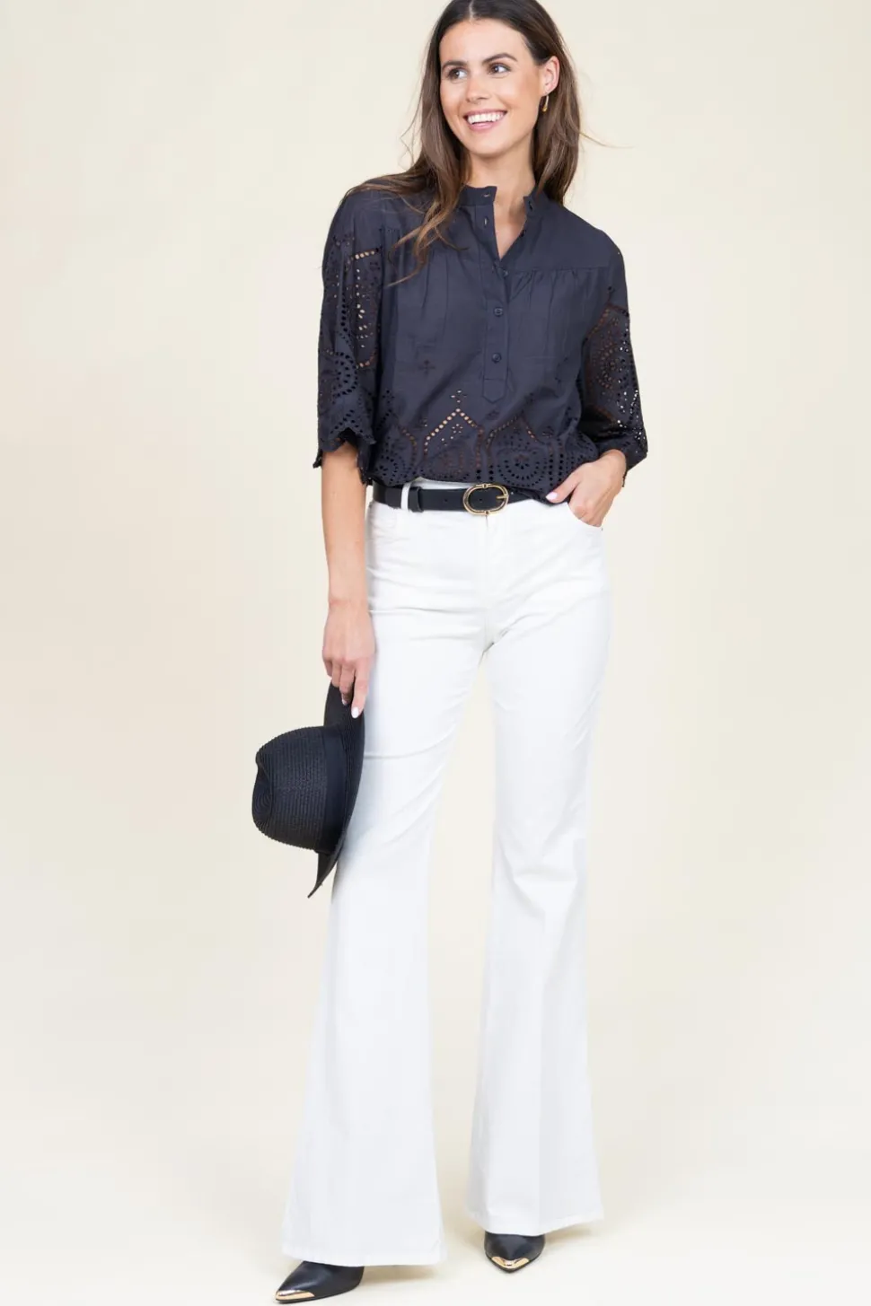Flared Jeans Grazia | White... | Kocca | Little Soho
