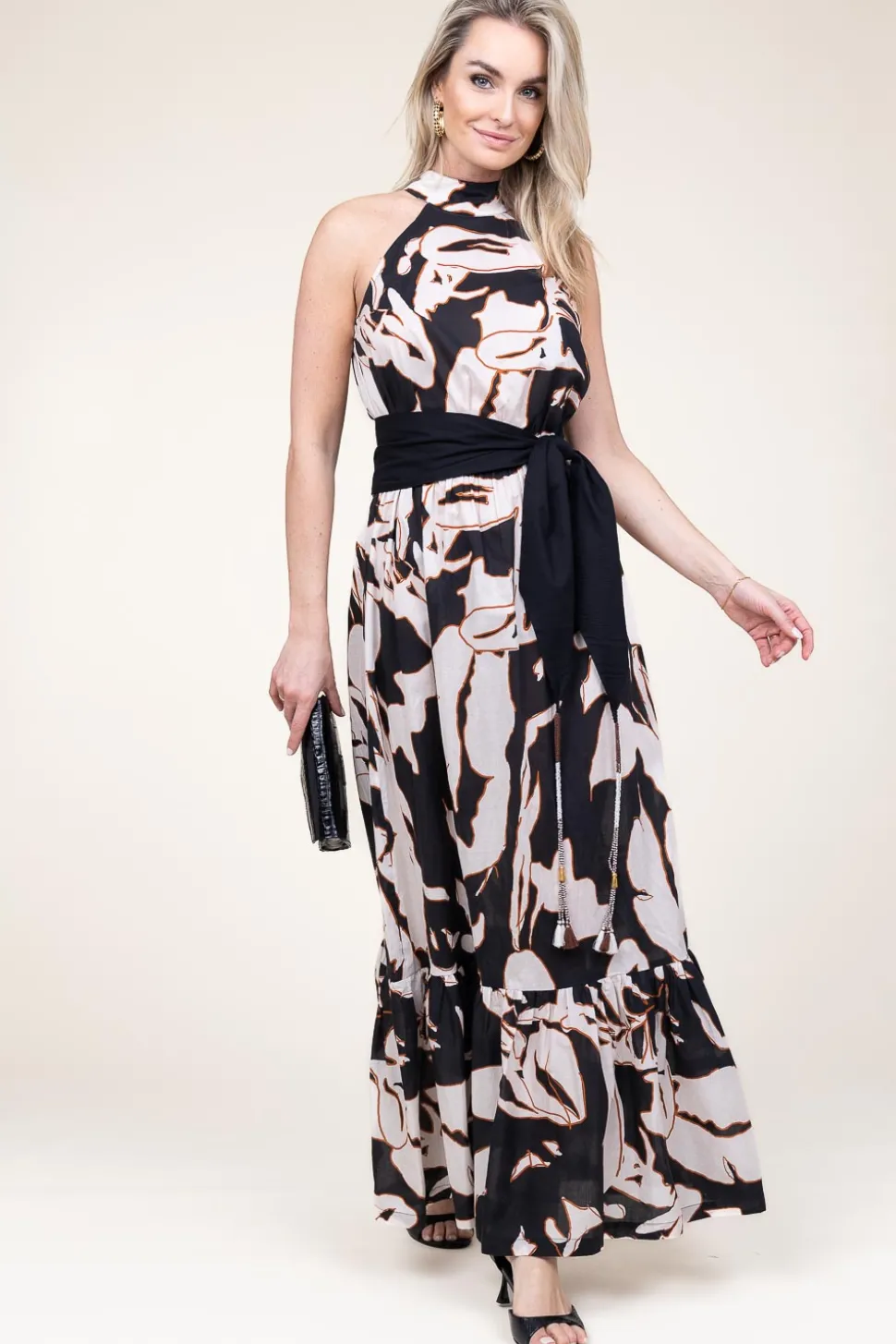 Halter Maxi Dress Tanhan | Black... | Kocca | Little Soho