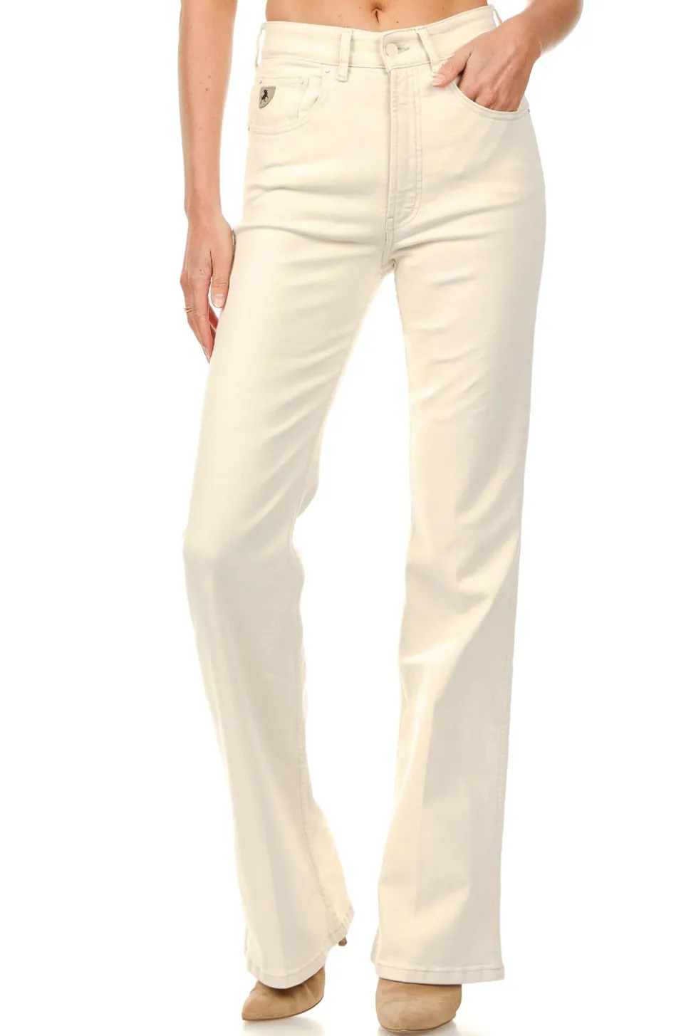 High Retro Flare Jeans Riley L34 | Natural... | Lois Jeans | Little Soho