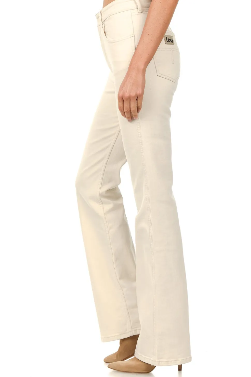 High Retro Flare Jeans Riley L34 | Natural... | Lois Jeans | Little Soho