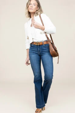 High Waist Flared Broek Beat L35 | Blue... | Liu Jo | Little Soho