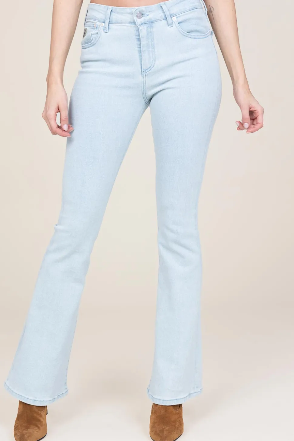 High Waist Flared Jeans Raval L34 | Blue... | Lois Jeans | Little Soho
