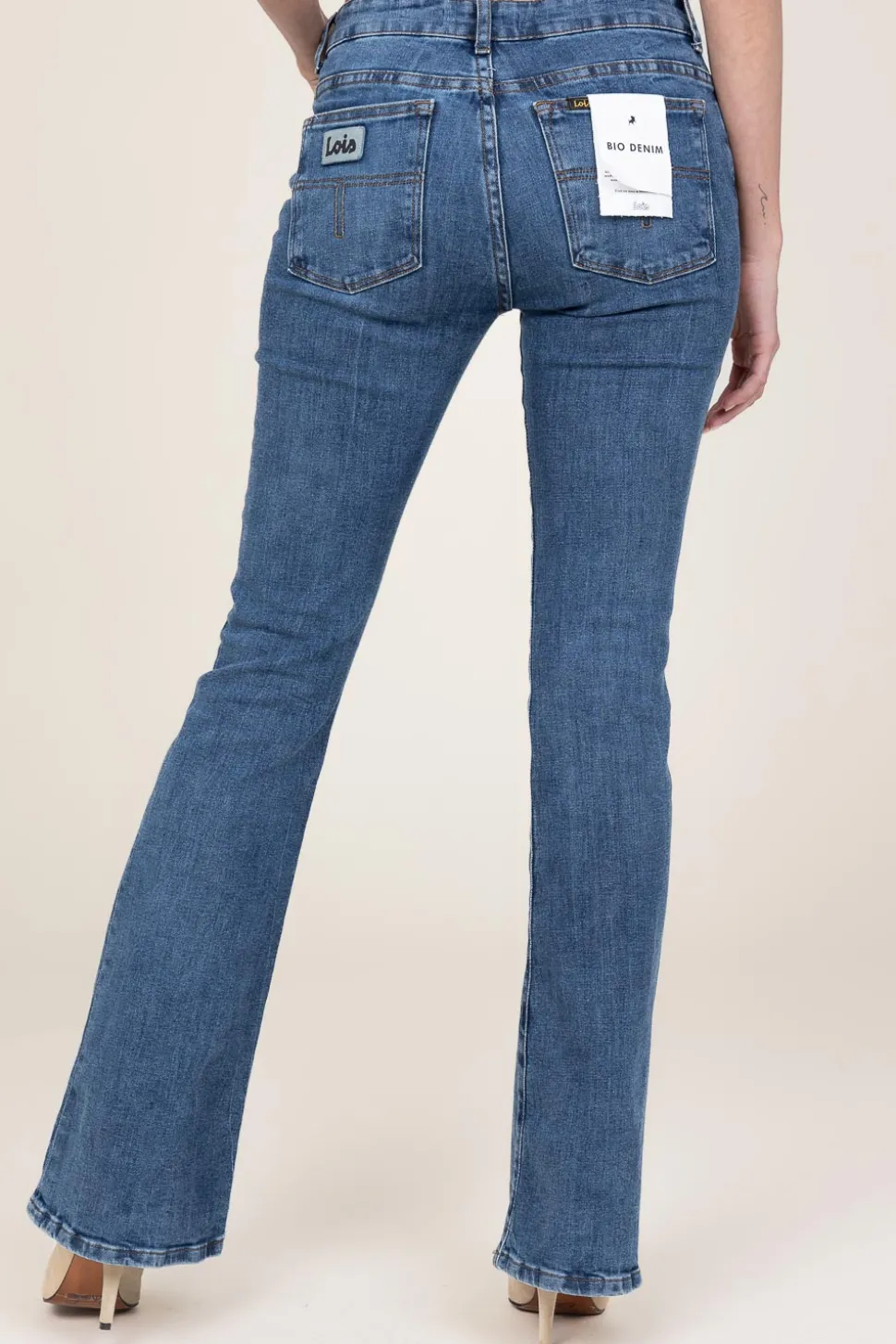 High Waist Flared Jeans Raval L34 | Blue... | Lois Jeans | Little Soho