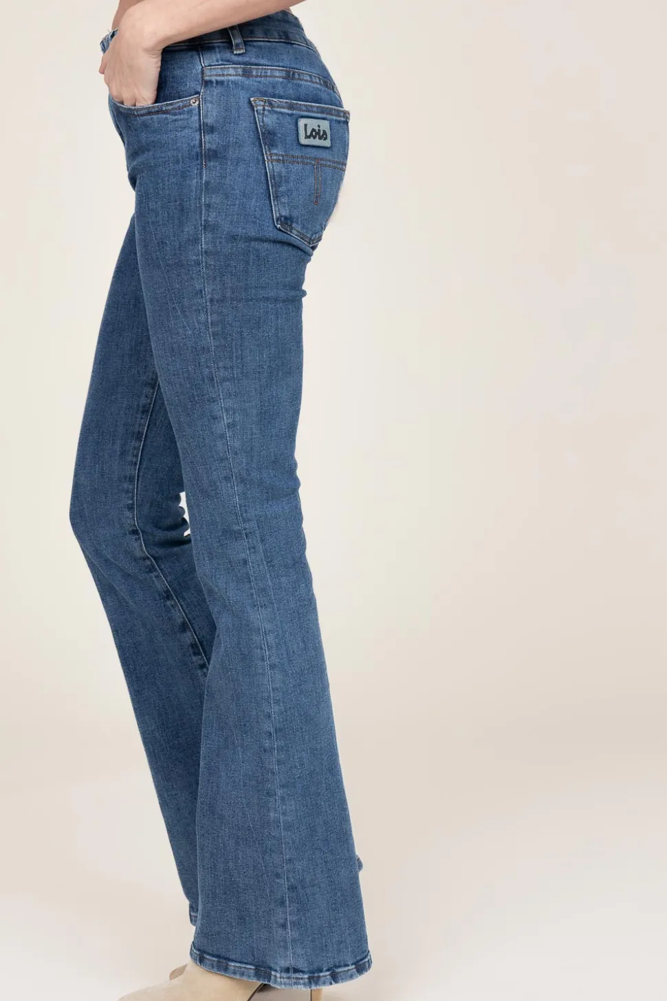 High Waist Flared Jeans Raval L34 | Blue... | Lois Jeans | Little Soho