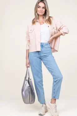 High Waist Jeans With Embroidery Colorado | Blue... | Berenice | Little Soho
