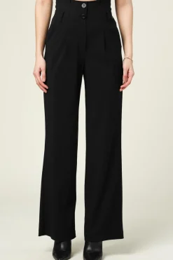 High Waist Pants From Travelwear Evita | Black... | D-Etoiles Casiope | Little Soho