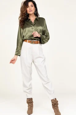High Waist Trousers Tailor | Natural... | Copenhagen Muse | Little Soho