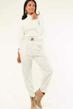 High Waist Trousers Tailor | Natural... | Copenhagen Muse | Little Soho