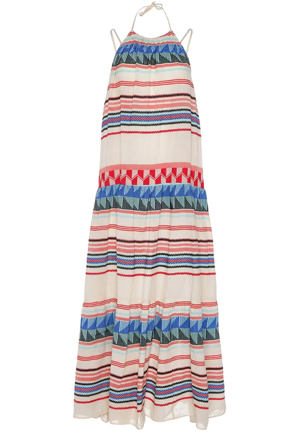 Jacquard Maxi Dress Oriana | Blue... | Devotion | Little Soho