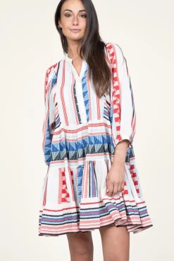 Jacquard Midi Dress Silvana | Blue... | Devotion | Little Soho