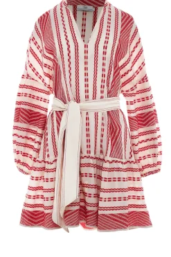 Jacquard Mini Dress Isabella | Red... | Devotion | Little Soho