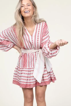 Jacquard Mini Dress Isabella | Red... | Devotion | Little Soho