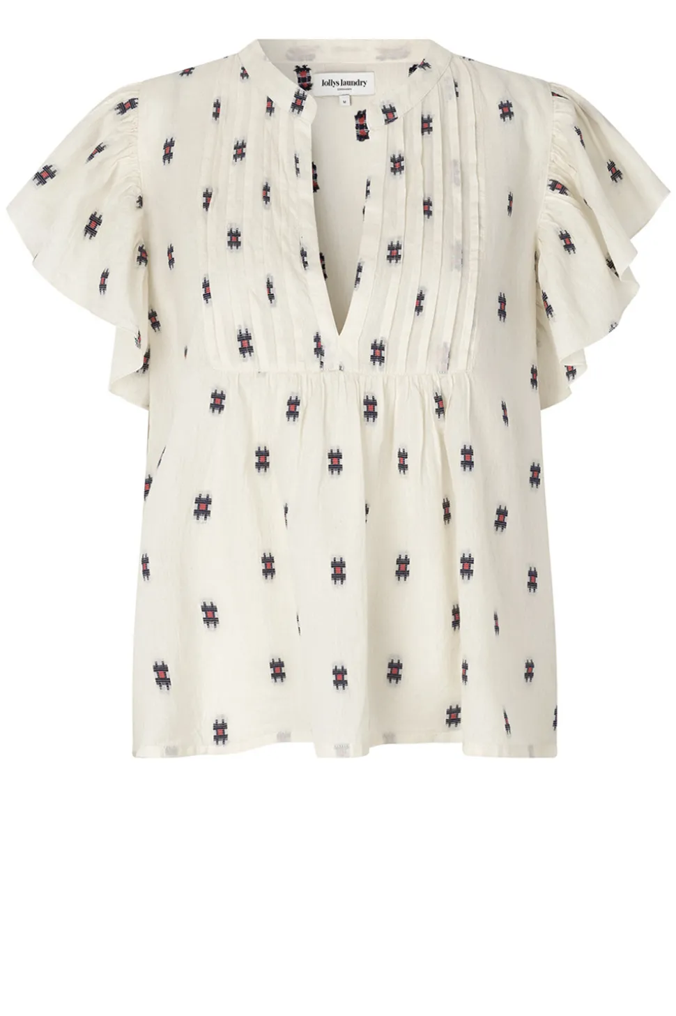 Jacquard Top With Print Isabel | Natural... | Lollys Laundry | Little Soho