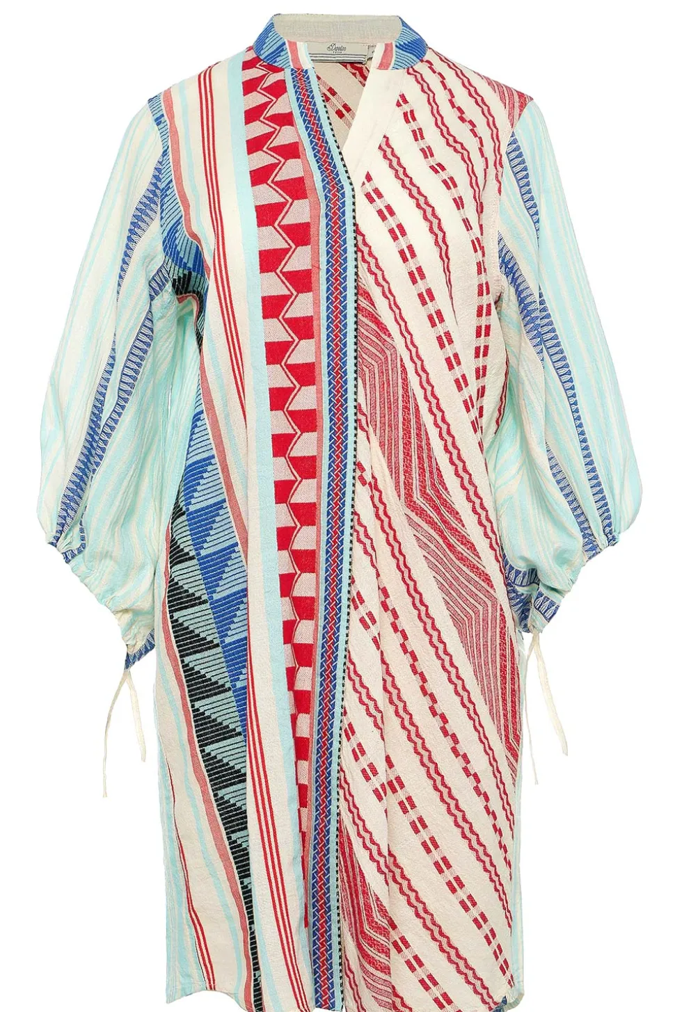 Jacquard Tunic Dress Sandra | Blue... | Devotion | Little Soho