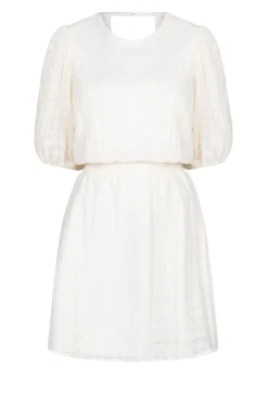 Jacquard Viscose Blend Dress Daffodil | White... | Dante 6 | Little Soho