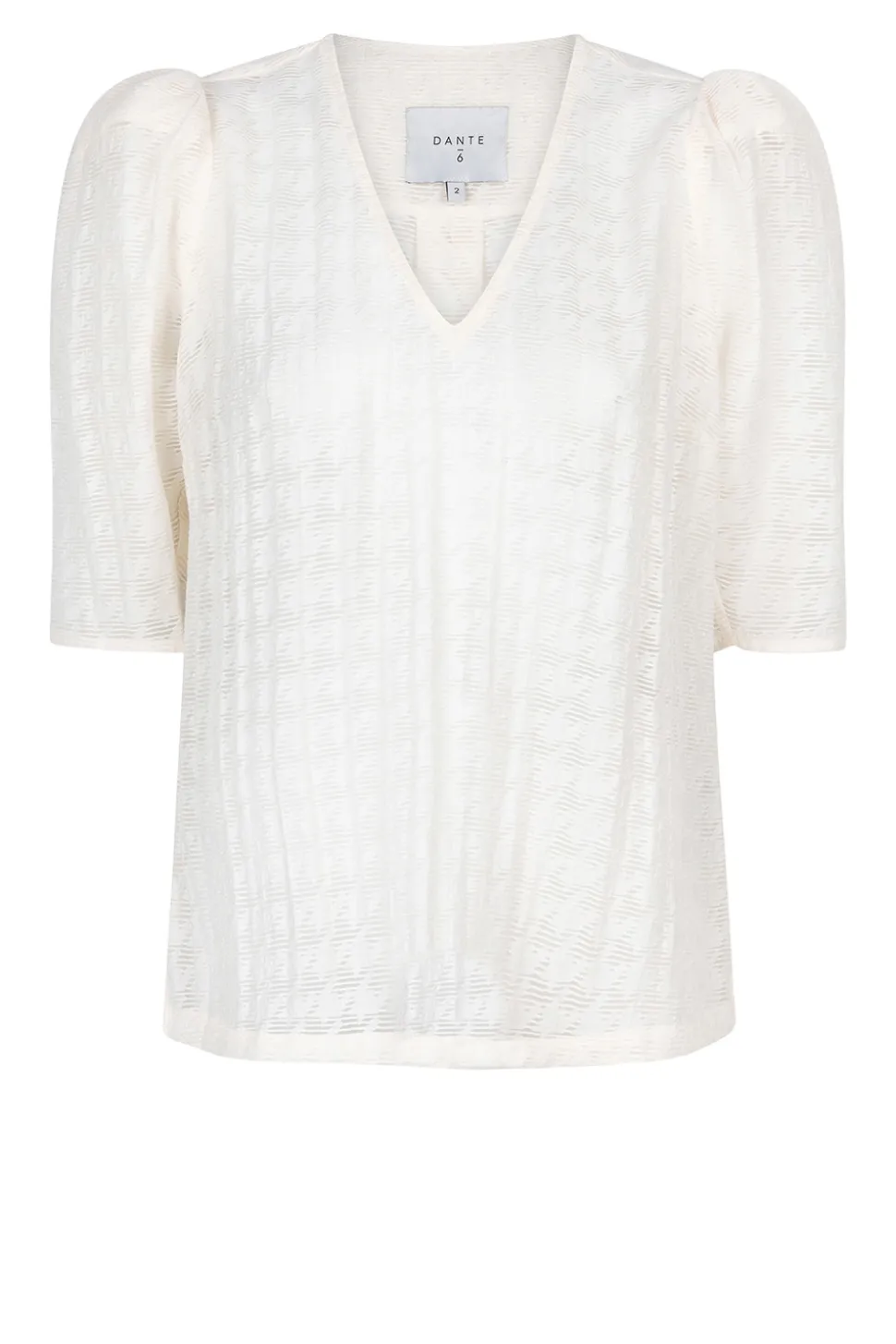 Jacquard Viscose Blend Top Pomona | White... | Dante 6 | Little Soho