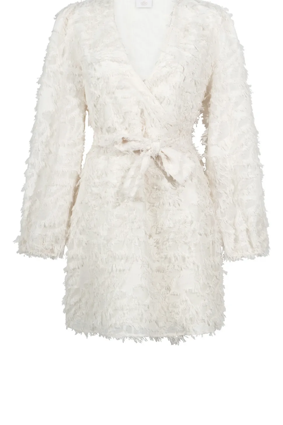Jacquard Wrap Dress Eloise | Natural... | Aaiko | Little Soho