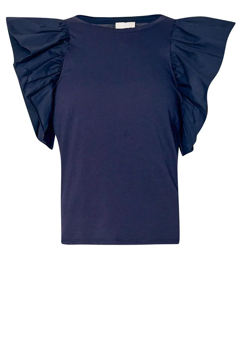 Jersey Poplin T-Shirt Relievo | Blue... | Liu Jo | Little Soho