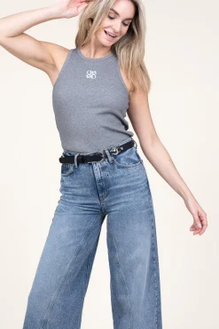 Jersey Rib Tanktop Ivi | Grey... | Dante 6 | Little Soho