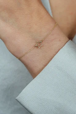 14K Bracelet Star | Gold... | Just Franky | Little Soho