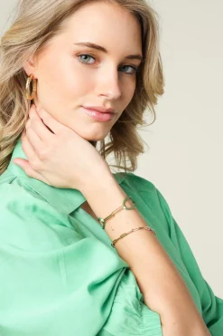 14K Gold Chain Bracelet Charm | Gold... | Just Franky | Little Soho