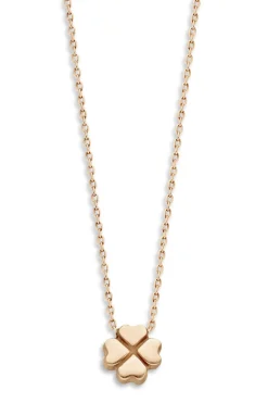 14K Gold Necklace Clover | Yellow Gold... | Just Franky | Little Soho