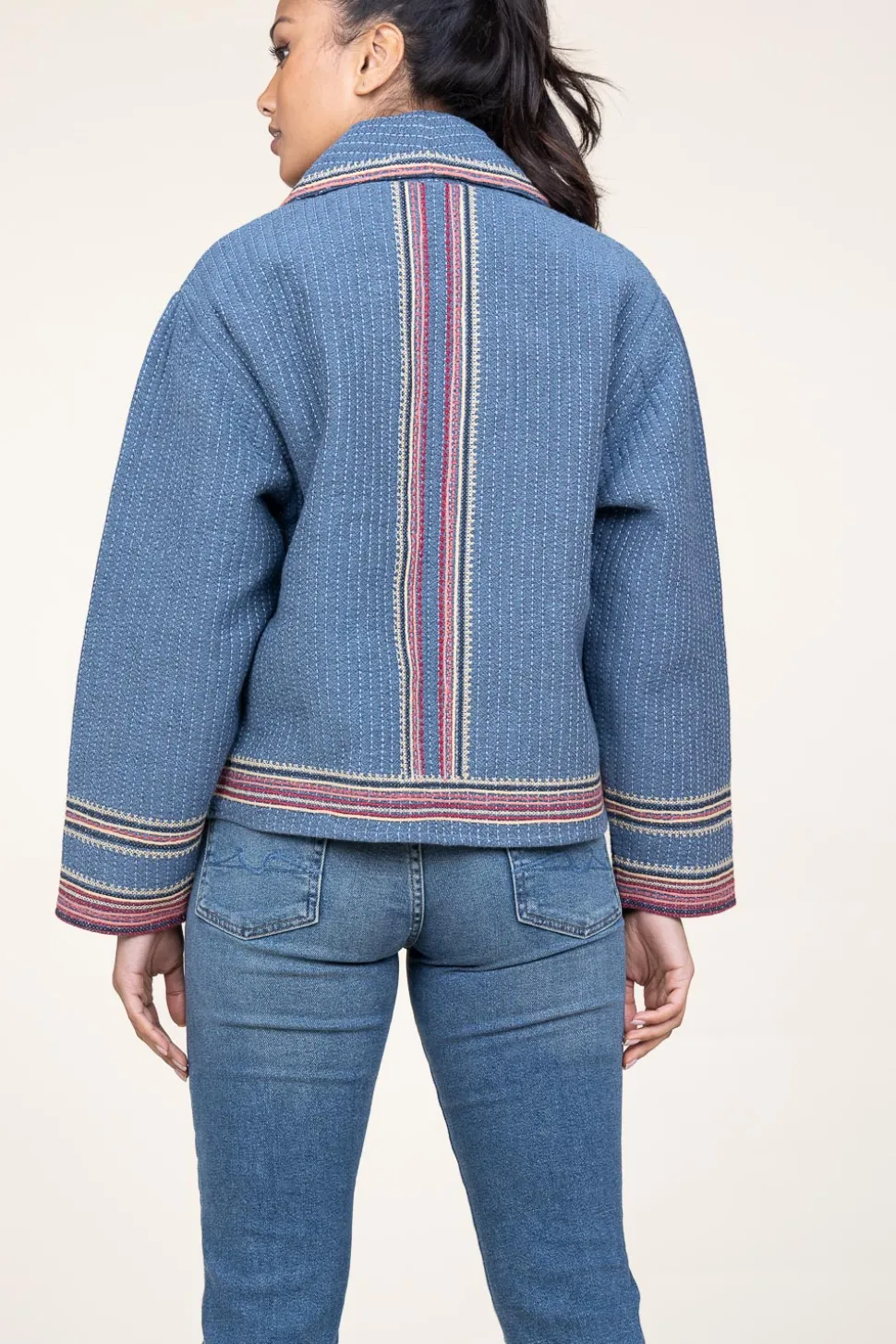 Kimono Jacket Ciago | Blue... | Ba&Sh | Little Soho