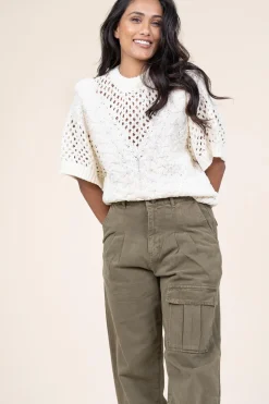 Knitted Boxy Sweater Evie | Natural... | Copenhagen Muse | Little Soho