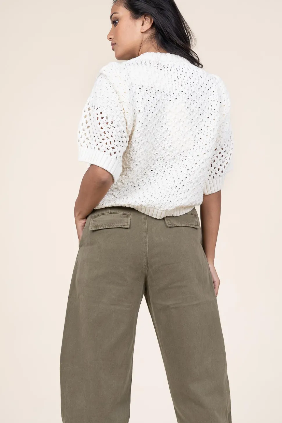 Knitted Boxy Sweater Evie | Natural... | Copenhagen Muse | Little Soho