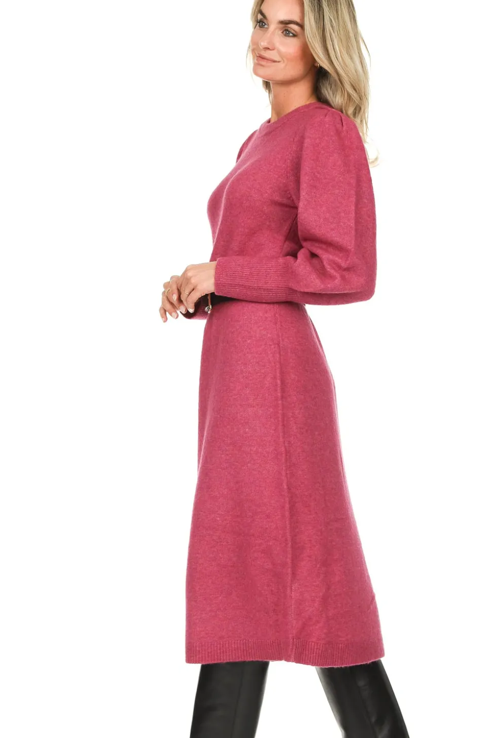 Knitted Midi-Dress Aninia | Pink... | Dante 6 | Little Soho
