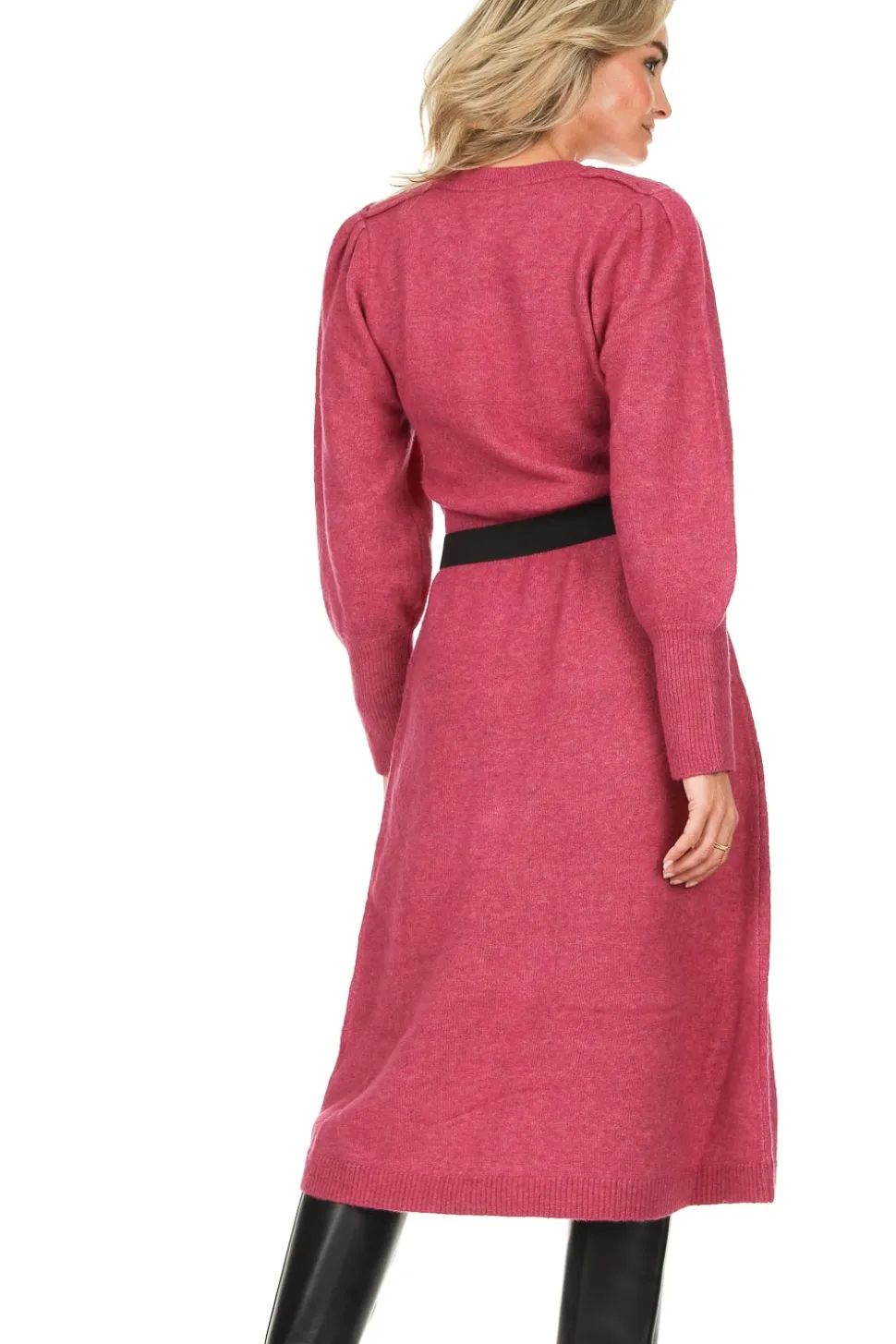Knitted Midi-Dress Aninia | Pink... | Dante 6 | Little Soho
