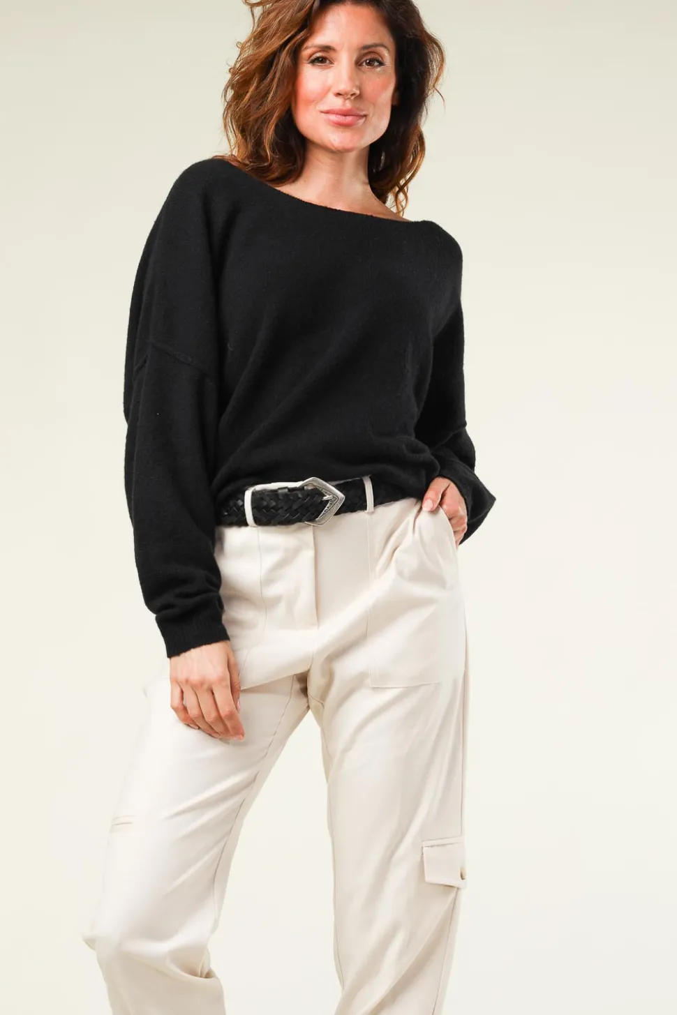 Knitted Sweater Damsville | Black... | American Vintage | Little Soho