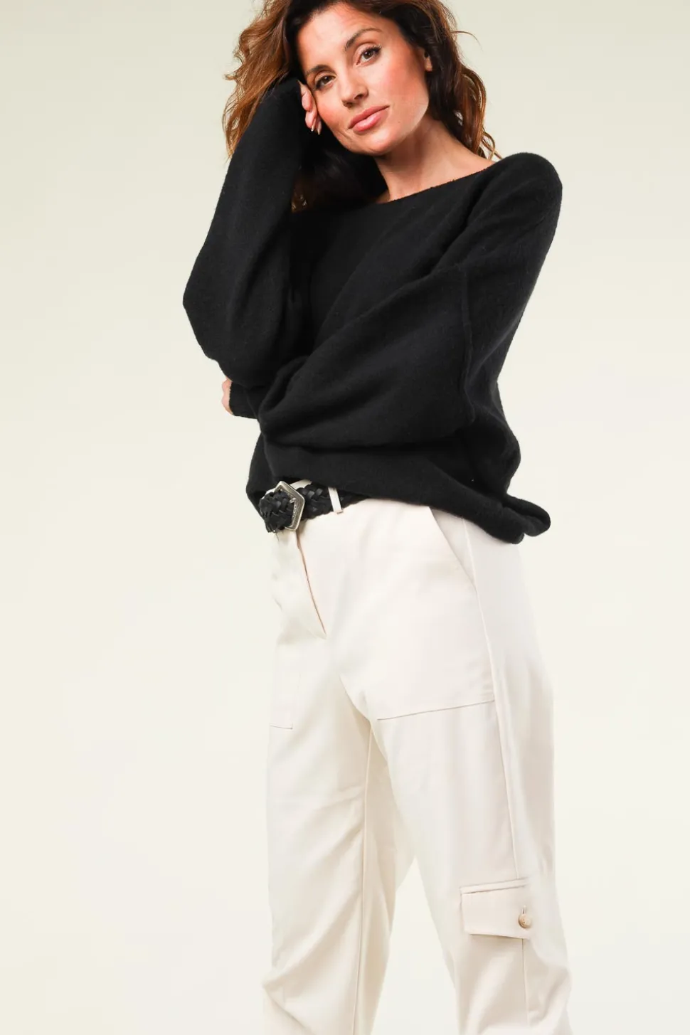 Knitted Sweater Damsville | Black... | American Vintage | Little Soho