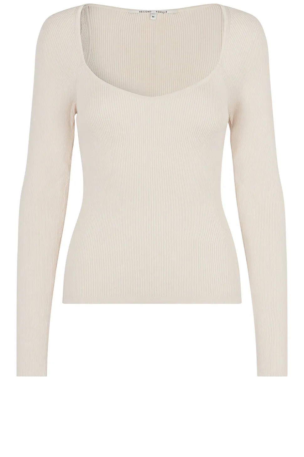 Knitted Viscose Top Solia | Natural... | Second Female | Little Soho