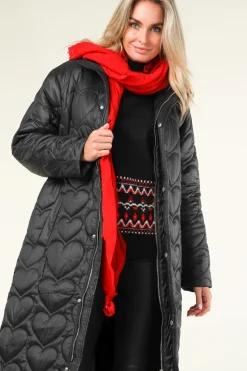 Large Soft Wool Blend Scarf Lilly | Red... | Moment Amsterdam | Little Soho